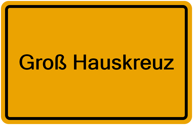Handelsregisterauszug Groß Hauskreuz